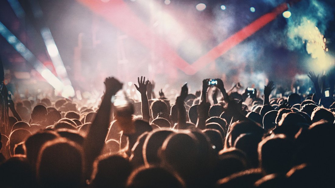 Photo en fosse d'un concert