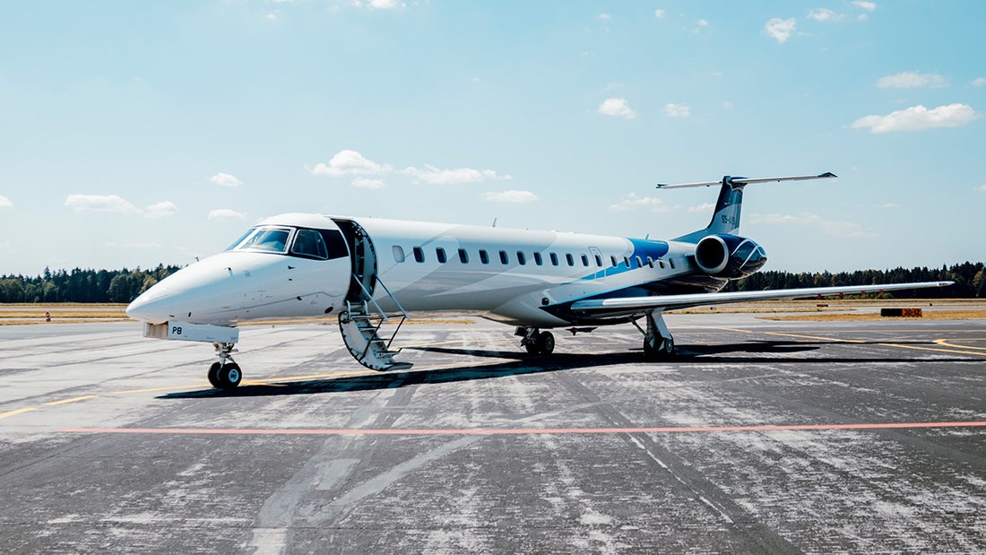 Avion AlpAvia au sol