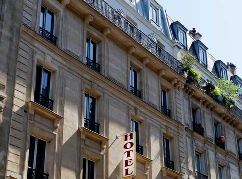 Façade d'un hôtel haussmannien