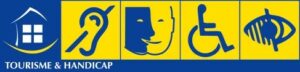 Pictogram of the French label "Tourism and handicap"