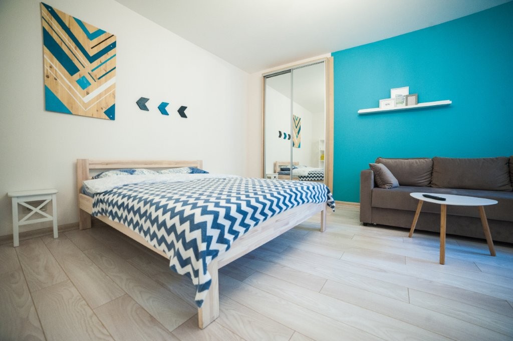 A room in a rental flat, clean and nicely decorated