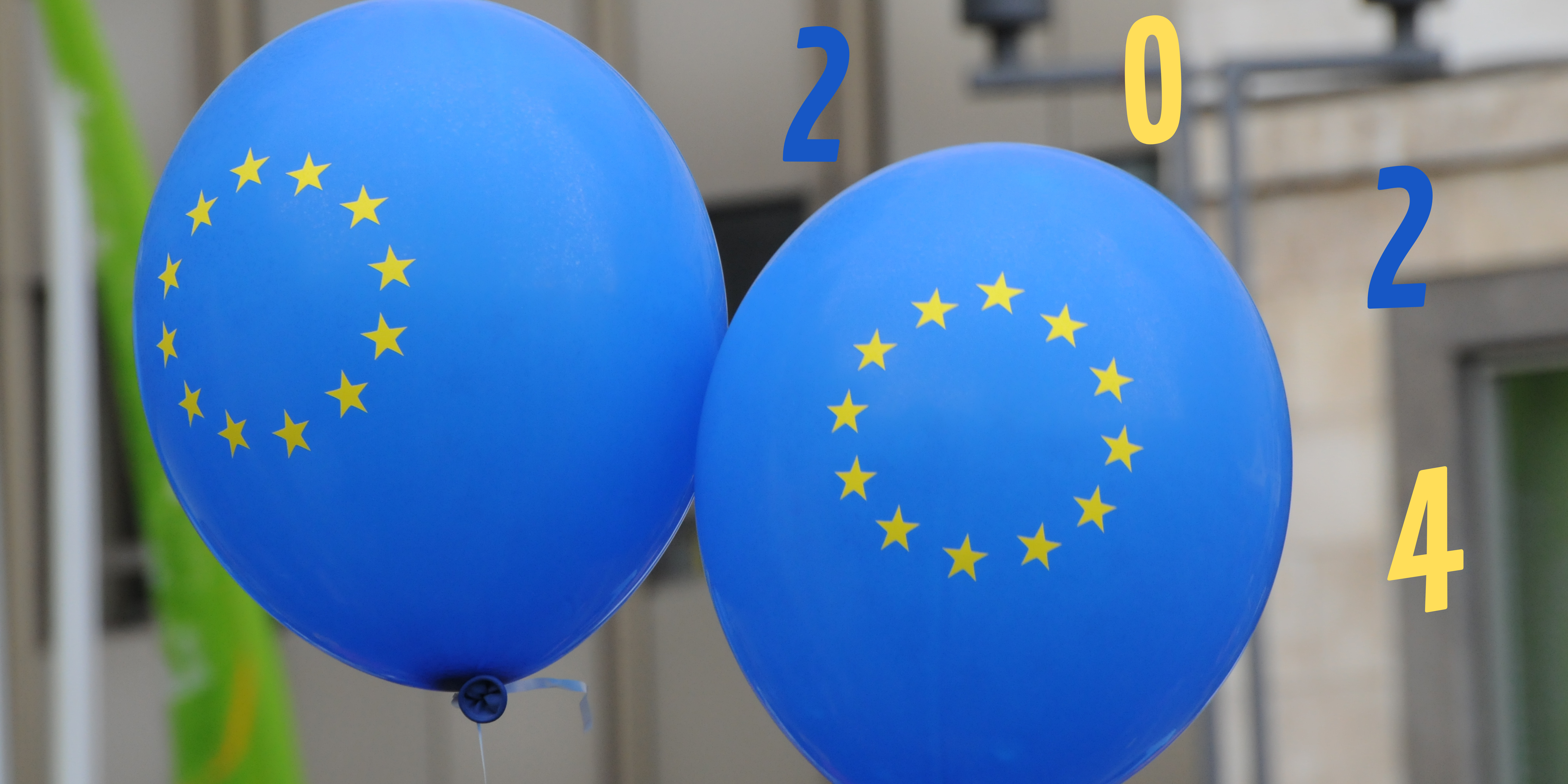 Ballons aux couleurs de l'Europe