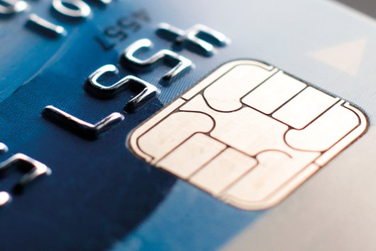 Gros plan sur une carte de crédit.